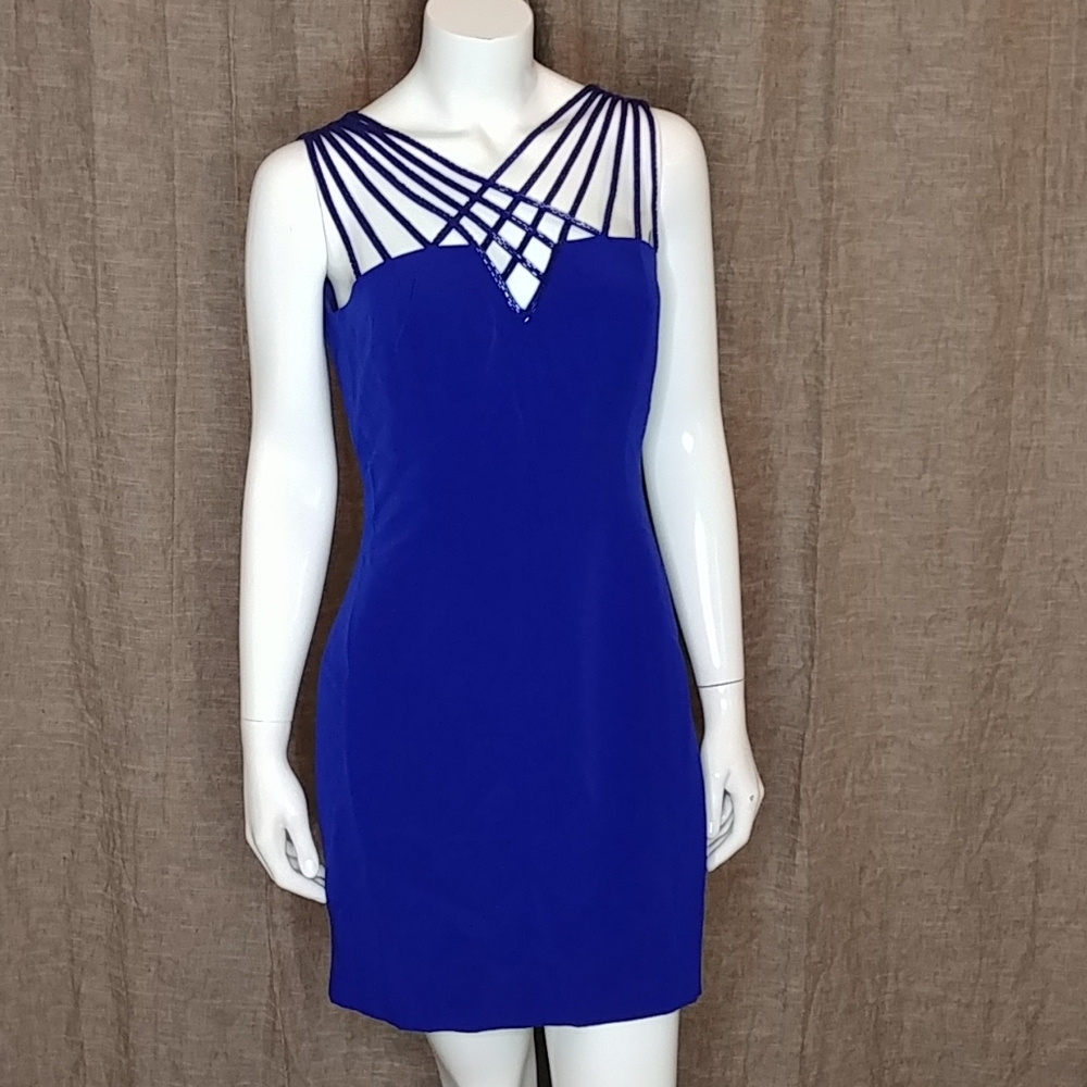 Della Roufogali Blue Niteline Dress Size 10
